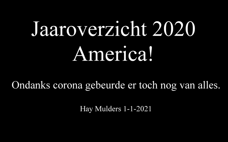 Jaaroverzicht 2020 America